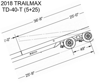 2018 TRAILMAX TD-40-T (5+25)
