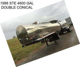 1988 STE 4600 GAL DOUBLE CONICAL