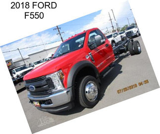 2018 FORD F550