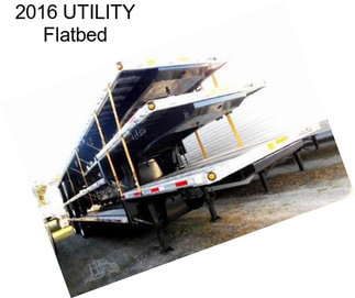 2016 UTILITY Flatbed