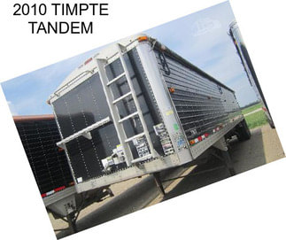 2010 TIMPTE TANDEM