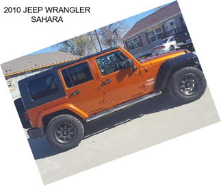 2010 JEEP WRANGLER SAHARA