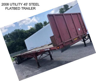 2008 UTILITY 45\' STEEL FLATBED TRAILER