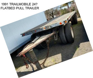 1991 TRAILMOBILE 24 FLATBED PULL TRAILER