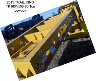 2015 TRAIL KING TK160MDG 80 Ton Lowboy