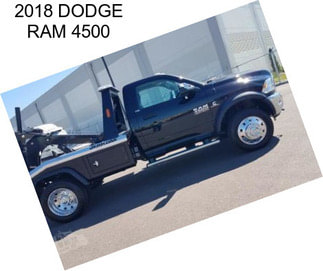 2018 DODGE RAM 4500