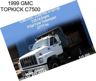 1999 GMC TOPKICK C7500