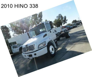 2010 HINO 338