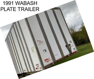 1991 WABASH PLATE TRAILER