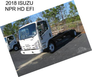 2018 ISUZU NPR HD EFI