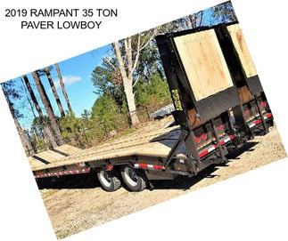 2019 RAMPANT 35 TON PAVER LOWBOY