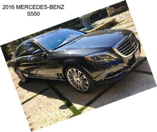 2016 MERCEDES-BENZ S550