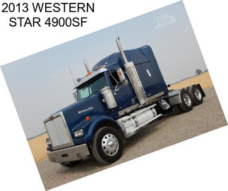 2013 WESTERN STAR 4900SF