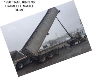 1998 TRAIL KING 36\' FRAMED TRI-AXLE DUMP