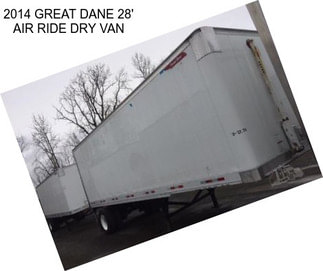 2014 GREAT DANE 28\' AIR RIDE DRY VAN