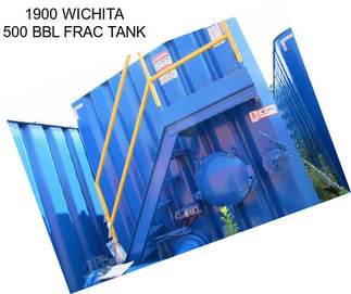 1900 WICHITA 500 BBL FRAC TANK