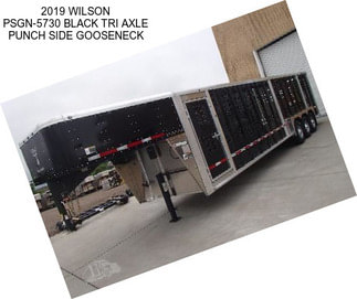 2019 WILSON PSGN-5730 BLACK TRI AXLE PUNCH SIDE GOOSENECK