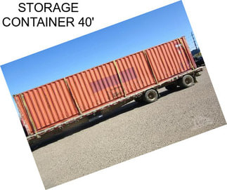 STORAGE CONTAINER 40\'