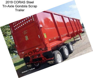 2019 CORAS Steel Tri-Axle Gondola Scrap Trailer