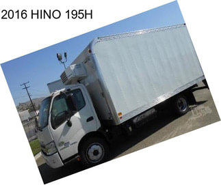 2016 HINO 195H