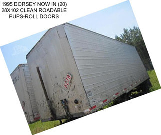 1995 DORSEY NOW IN (20) 28X102 CLEAN ROADABLE PUPS-ROLL DOORS