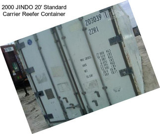 2000 JINDO 20\' Standard Carrier Reefer Container