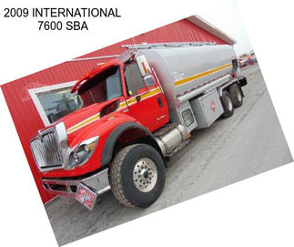 2009 INTERNATIONAL 7600 SBA