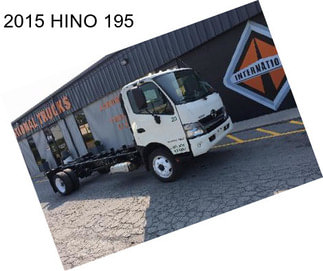 2015 HINO 195