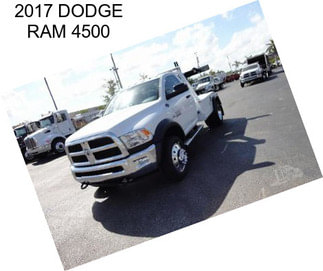 2017 DODGE RAM 4500