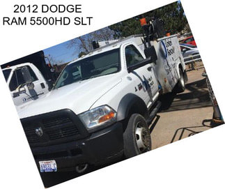 2012 DODGE RAM 5500HD SLT