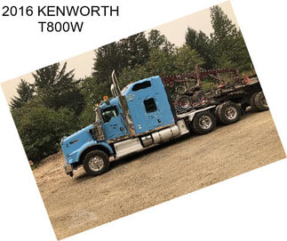 2016 KENWORTH T800W