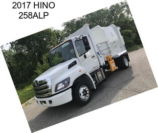 2017 HINO 258ALP