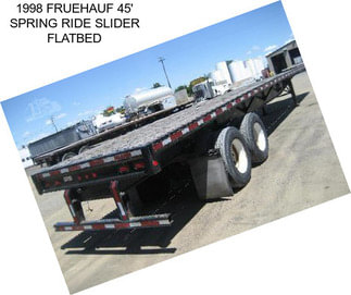 1998 FRUEHAUF 45\' SPRING RIDE SLIDER FLATBED