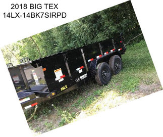 2018 BIG TEX 14LX-14BK7SIRPD