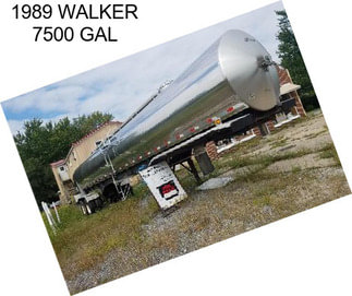 1989 WALKER 7500 GAL