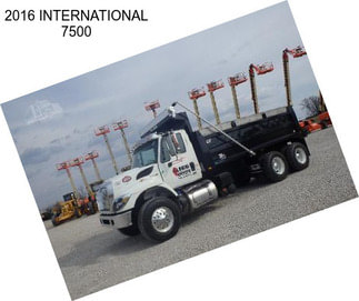 2016 INTERNATIONAL 7500