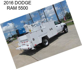 2016 DODGE RAM 5500
