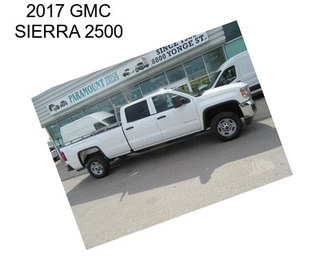 2017 GMC SIERRA 2500