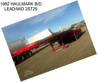 1992 HAULMARK B/D LEAD/MID 2ST29