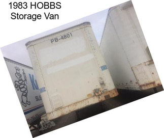 1983 HOBBS Storage Van