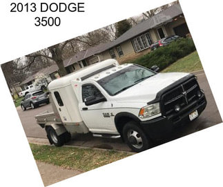 2013 DODGE 3500