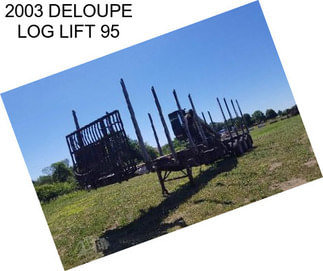 2003 DELOUPE LOG LIFT 95