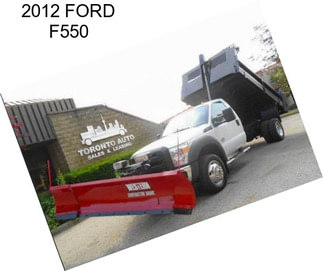 2012 FORD F550