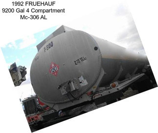 1992 FRUEHAUF 9200 Gal 4 Compartment Mc-306 AL