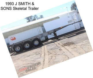 1993 J SMITH & SONS Skeletal Trailer