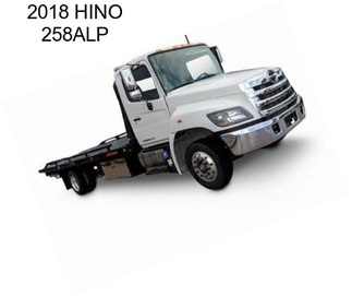 2018 HINO 258ALP