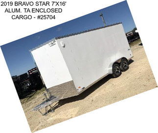 2019 BRAVO STAR 7\'X16\' ALUM. TA ENCLOSED CARGO - #25704