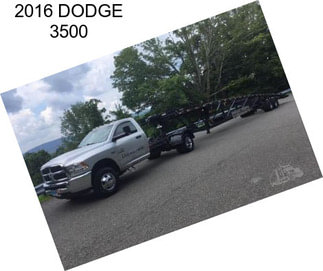 2016 DODGE 3500