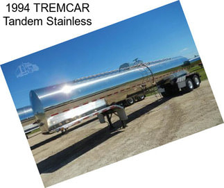 1994 TREMCAR Tandem Stainless