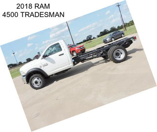 2018 RAM 4500 TRADESMAN